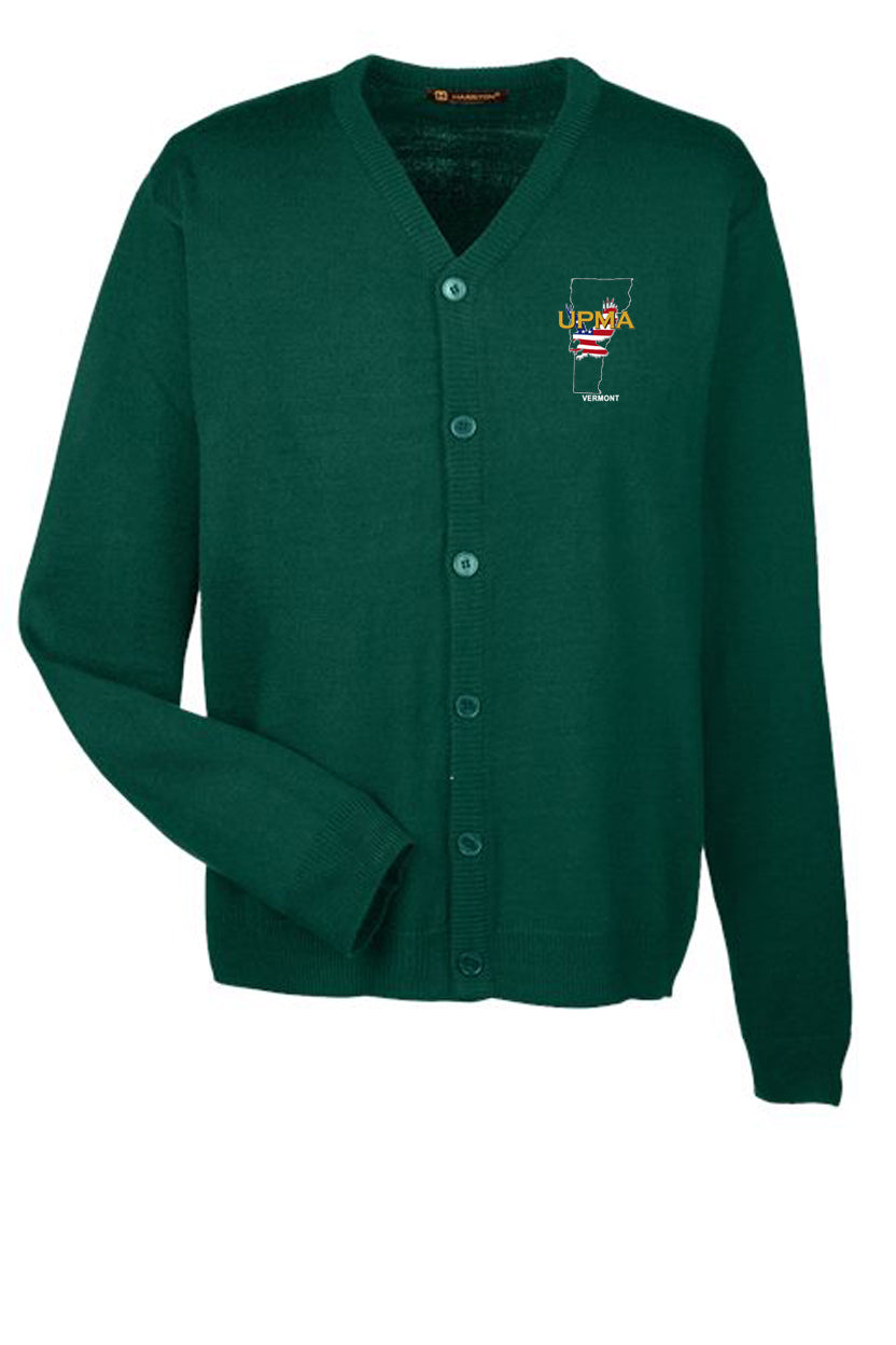 VERMONT  Embroidered Men's  Classics  Button Cardigan Sweater