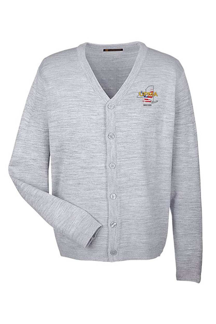 NEW YORK  Embroidered Men's  Classics  Button Cardigan Sweater