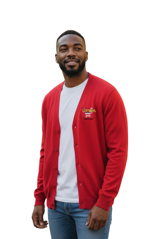 PENNSYLVANIA Embroidered Men's  Classics  Button Cardigan Sweater