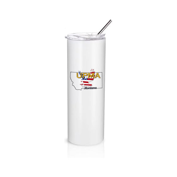 MONTANA State Logo Stainless Steel Tumbler with Lid 20 oz.