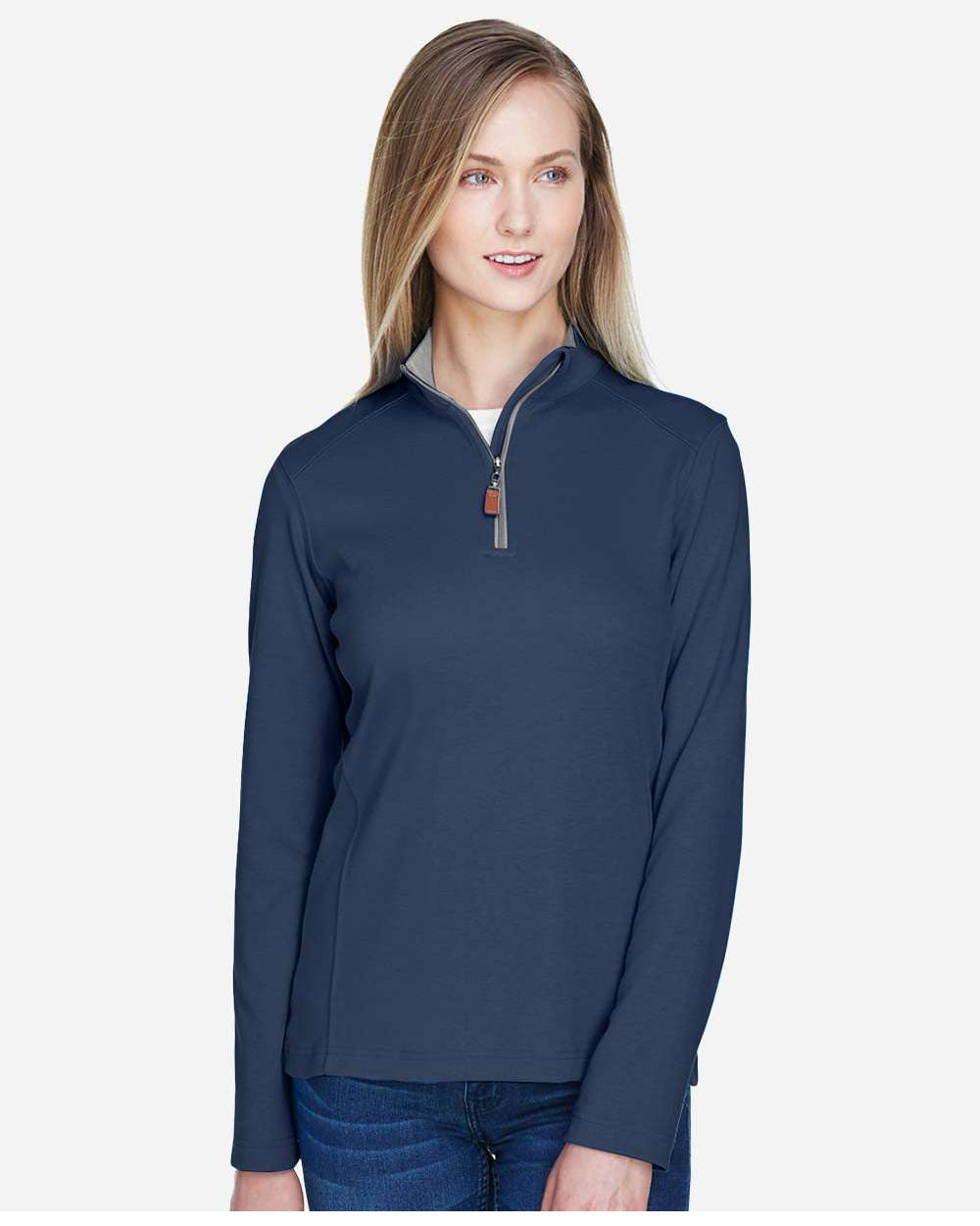 NORTH DAKOTA State Logo Ladies Embroidered Performance Quarter-Zip Pullover